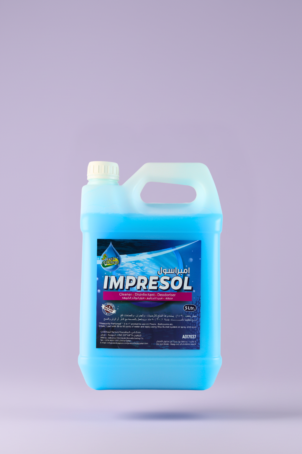 Adchem Impresol Floral Disinfectant Cleaner 5L for floors and bathrooms available at Retailercart.