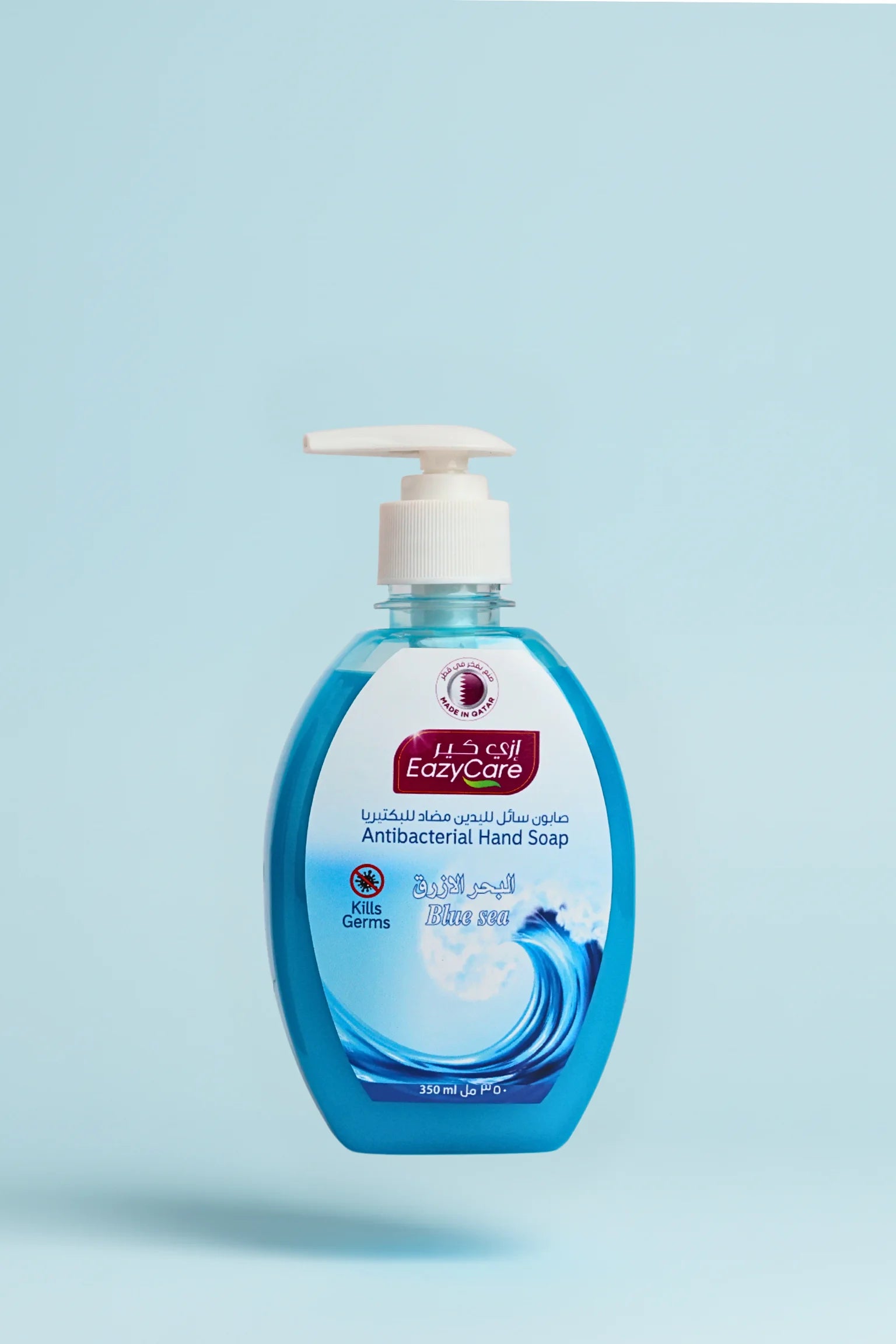 EazyCare Antibacterial Hand Soap Blue Sea 350ml in Qatar – Fresh Fragrance Hand Wash