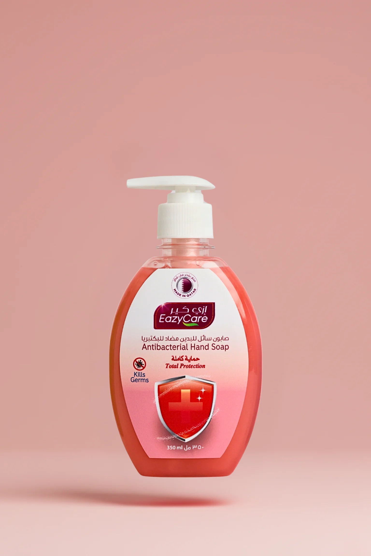 EazyCare Antibacterial Hand Soap Total Protection 350ml in Qatar – 99.9% Germ Removal Hand Wash