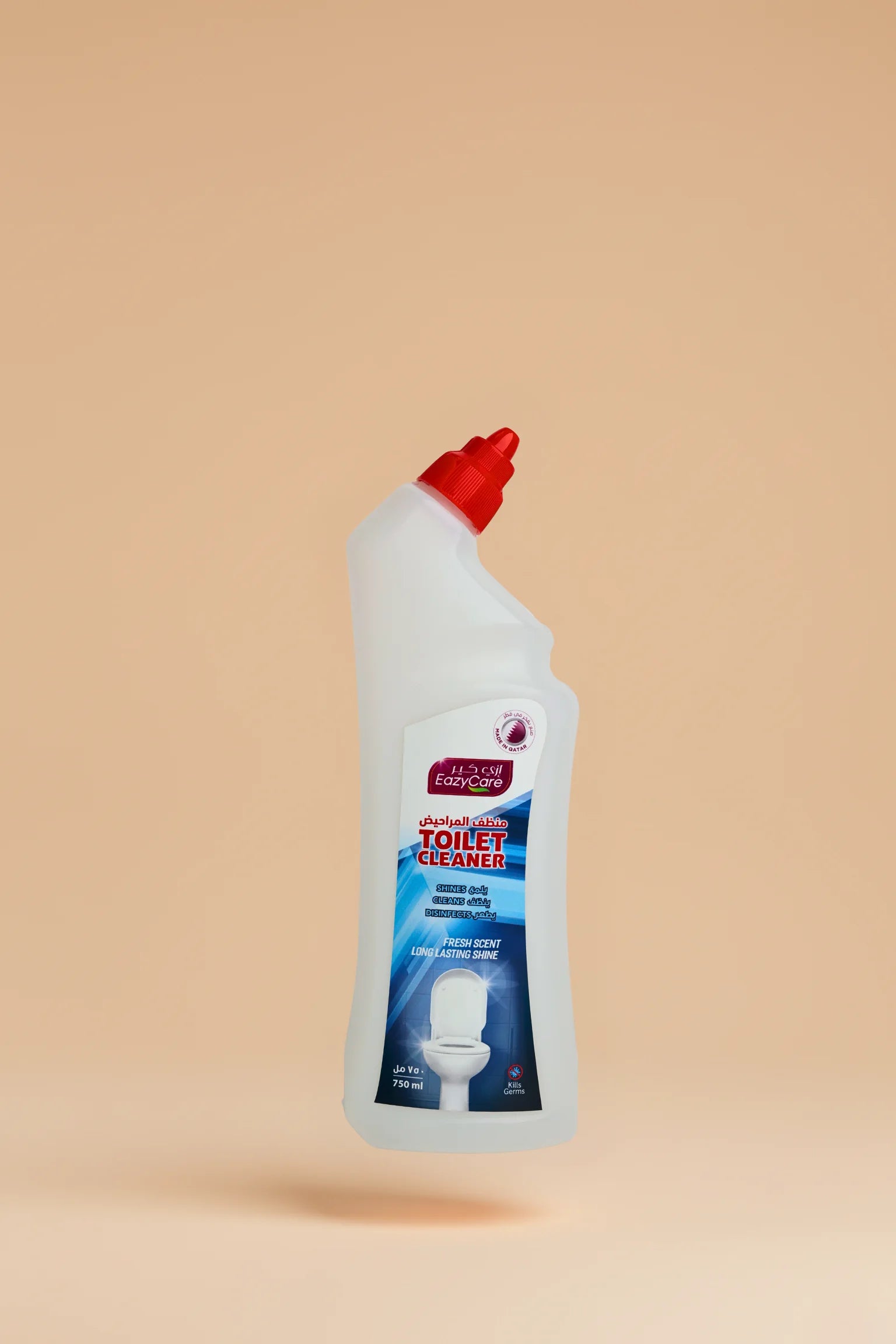 EazyCare Toilet Cleaner 750ml in Qatar for stain removal, disinfection, and toilet freshness.